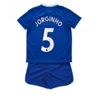 Chelsea Jorginho #5 Fotballklær Hjemmedraktsett Barn 2022-23 Kortermet (+ korte bukser)